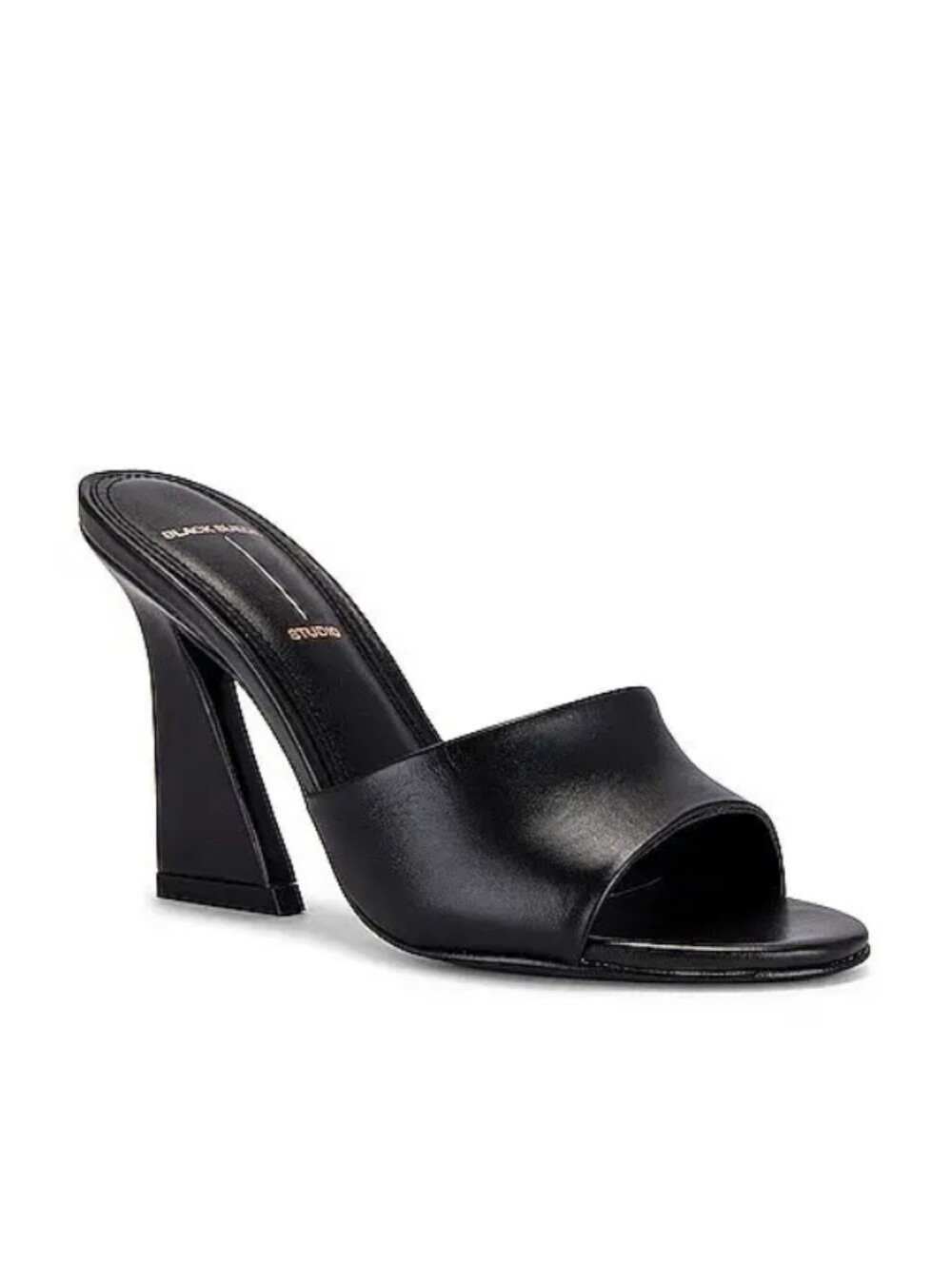 NWT Revolve X Black Suede Studio Nadya Mule Sandal in Black